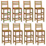 vidaXL Bar Stools 8 pcs Solid Wood Acacia vidaXL Bar Stools 8 pcs Solid Wood Acacia
