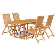 Vidaxl 5 Piece Garden Dining Set Solid Acacia Wood Vidaxl 5 Piece Garden Dining Set Solid Acacia Wood