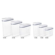 Oxo Good Grips 3-Piece Airtight Pop Cereal Dispenser Set,Clear,3 Piece Cereal Set Oxo Good Grips 3-Piece Airtight Pop Cereal Dispenser Set,Clear,3 Piece Cereal Set