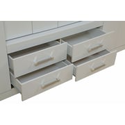 Pan Emirates Elbrus 8 Door Wardrobe With 4 Drawers White Pan Emirates Elbrus 8 Door Wardrobe With 4 Drawers White