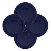 Pyrex Blue 2 Cup Round Storage Cover #7200-Pc For Glass Bowls 4-Pack Pyrex Blue 2 Cup Round Storage Cover #7200-Pc For Glass Bowls 4-Pack