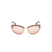 Guess GU7622-57U-54 Women's Sunglass Shiny Beige/Bordeaux Mirror Guess GU7622-57U-54 Women's Sunglass Shiny Beige/Bordeaux Mirror