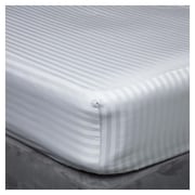 Kingtex Fitted Sheet king 200x200cm without Pillow cover White Kingtex Fitted Sheet king 200x200cm without Pillow cover White