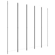 vidaXL 5-Panel Room Divider White 250x220 cm Fabric vidaXL 5-Panel Room Divider White 250x220 cm Fabric