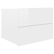 vidaXL Bedside Cabinets 2 pcs High Gloss White 40x30x30 cm Engineered Wood vidaXL Bedside Cabinets 2 pcs High Gloss White 40x30x30 cm Engineered Wood