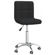 Vidaxl Swivel Office Chair Black Fabric