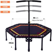 ULTIMAX Hexagonal Trampoline, with Handle Fitness Body Exercise Home Cardio Exercise, for Adults Kids Body Fitness Training Workouts-size 48 Inch ULTIMAX Hexagonal Trampoline, with Handle Fitness Body Exercise Home Cardio Exercise, for Adults Kids Body Fitness Training Workouts-size 48 Inch