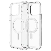 Gear4 Crystal Palace Snap designed for iPhone 13 Pro MAX case cover compatible with MagSafe with D30 Impact Protection upto 13 Feet / 4 Meter - Clear