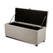 Living Point Beige Jacquard Fabric Tufted Storage Bench/Ottoman Big Size (W120cm) Living Point Beige Jacquard Fabric Tufted Storage Bench/Ottoman Big Size (W120cm)