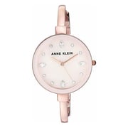 Anne Klein Rose Gold Metal Quartz Watch & Bracelet Women