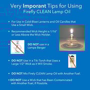 Firefly Kosher Eucalyptus Clean Fuel Lamp Oil - Smokeless/Virtually Odorless - Longer Burning - 32 Ounces