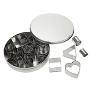 Juvale Cookie Cutter Set - 24 Piece Metal Fondant Mini Biscuit Cutter Molds With Hearts, Stars, Flowers And Geometric Shapes For Baking, Dessert And Cake Decoration - Silver Juvale Cookie Cutter Set - 24 Piece Metal Fondant Mini Biscuit Cutter Molds With Hearts, Stars, Flowers And Geometric Shapes For Baking, Dessert And Cake Decoration - Silver