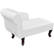 Vidaxl Artificial Leather Chaise Longue With Left Armrest White Vidaxl Artificial Leather Chaise Longue With Left Armrest White