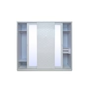 Pan Emirates Fastlane 3 Door Sliding Wardrobe White Pan Emirates Fastlane 3 Door Sliding Wardrobe White