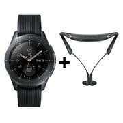 Samsung Galaxy Watch 42mm Midnight Black + Samsung Level U Pro Wireless Headphone