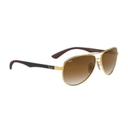 RayBan RB8313-001/51-58 Gold/Brown/Grey Metal Men Sunglasses RayBan RB8313-001/51-58 Gold/Brown/Grey Metal Men Sunglasses