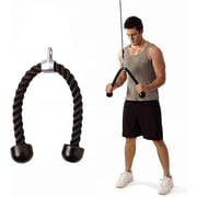 ULTIMAX Tricep Rope Abdominal Crunches Pull Down Laterals Biceps Training Fitness Equipment Body Building Gym Pull Rope