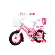 Mogoo Princess Girls Bike 12 Inch Light Pink