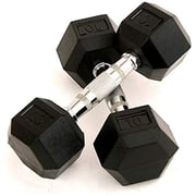 Miracle Fitness 10kg Hex Dumbbell - 2 Pieces
