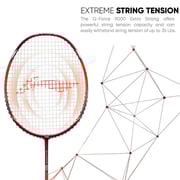Li-ning G Force Extra Strong 9000 Badminton Racquet -red/copper Li-ning G Force Extra Strong 9000 Badminton Racquet -red/copper