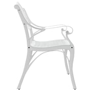 Vidaxl Garden Bench 102 Cm Cast Aluminium White Vidaxl Garden Bench 102 Cm Cast Aluminium White