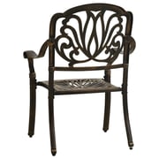 vidaXL 5 Piece Bistro Set Cast Aluminium Bronze vidaXL 5 Piece Bistro Set Cast Aluminium Bronze