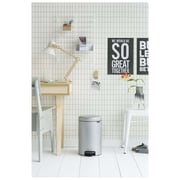 Brabantia 113680 Pedal Bin NewIcon 12Litre Metallic Grey