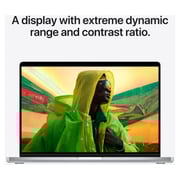 Apple MacBook Pro 16-inch (2021) - Apple M1 Chip Pro / 16GB RAM / 512GB SSD / 16-core GPU / macOS Monterey / English & Arabic Keyboard / Silver / Middle East Version - [MK1E3AB/A]