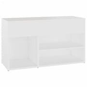 Vidaxl Shoe Bench White 80x30x45 Cm Engineered Wood Vidaxl Shoe Bench White 80x30x45 Cm Engineered Wood