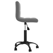 Vidaxl Swivel Office Chair Dark Grey Velvet Vidaxl Swivel Office Chair Dark Grey Velvet