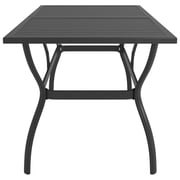Vidaxl Garden Table Anthracite 140x80x72 Cm Steel Vidaxl Garden Table Anthracite 140x80x72 Cm Steel
