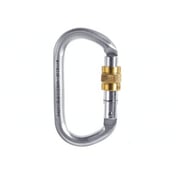 Singing Rock Oval Steel Connector, Screwgate Steel, Zinc Plated, 30kn