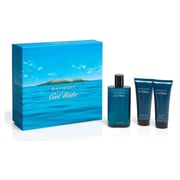 Davidoff Cool Water EDT 125ml+75ml AfterShave Balm+75ml Shower Gel Giftset Men