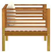 Vidaxl Garden Chair With Cream White Cushions Solid Acacia Wood Vidaxl Garden Chair With Cream White Cushions Solid Acacia Wood