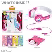 Buddyphones Explore Foldable On Ear Headset With Mic Pink Buddyphones Explore Foldable On Ear Headset With Mic Pink