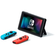 Nintendo Switch V2 Console Neon Blue/Neon Red + Super Mario 3DWorld Bowser's Fury Game + 1 Assorted Game + Travel Bag