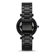 Fossil ES4442 Ladies Watch - Carlie Carbon Series Three-Hand Black Stainless Steel Fossil ES4442 Ladies Watch - Carlie Carbon Series Three-Hand Black Stainless Steel