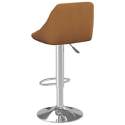 Vidaxl Bar Stool Brown Velvet Vidaxl Bar Stool Brown Velvet