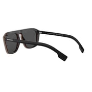 Burberry Shiny Black/White Plastic Men BU-4286-379887-55 Sunglasses