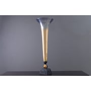 Pan Emirates Nell Deco Glass Vase Gold 23x23x75cm Pan Emirates Nell Deco Glass Vase Gold 23x23x75cm