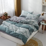 Buy RISHAHOME 4 Piece Double Size Duvet Cover Set (200×230 cm) Greek