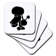 3Drose Funny Black Poodle Dog Cartoon - Soft Coasters, Set Of 8 (Cst_201805_2) 3Drose Funny Black Poodle Dog Cartoon - Soft Coasters, Set Of 8 (Cst_201805_2)