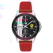 Scuderia Ferrari Pilota Quartz Red Rubber Watch For Men 830657