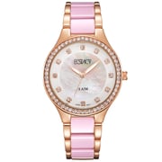 ECSTACY Women's Analog White MOP Dial Watch - E9511-KCPM ECSTACY Women's Analog White MOP Dial Watch - E9511-KCPM