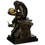 Design Toscano Charles Darwin's Ape Human Evolution Figurine Animal Statue, BronzePd0053 Design Toscano Charles Darwin's Ape Human Evolution Figurine Animal Statue, BronzePd0053