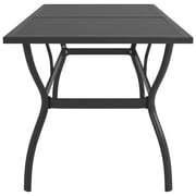 Vidaxl Garden Table Anthracite 190x80x72 Cm Steel