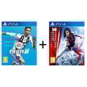 PS4 FIFA 19 + PS4 Mirrors Edge Catalyst Game PS4 FIFA 19 + PS4 Mirrors Edge Catalyst Game
