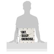3Drose Dpp_180400_2 Eat Sleep Exercise Gifts For Gym Bunny Or Keep Fit Fitness Enthusiast Wall Clock, 13 By 13 3Drose Dpp_180400_2 Eat Sleep Exercise Gifts For Gym Bunny Or Keep Fit Fitness Enthusiast Wall Clock, 13 By 13