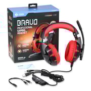 Zoook Bravo 7.1 Professional Gaming Headset Black/Red Zoook Bravo 7.1 Professional Gaming Headset Black/Red