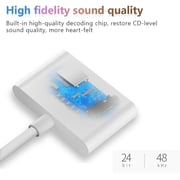 Maxguard 2 In 1 Lightning to 3.5mm Adaptor White Maxguard 2 In 1 Lightning to 3.5mm Adaptor White